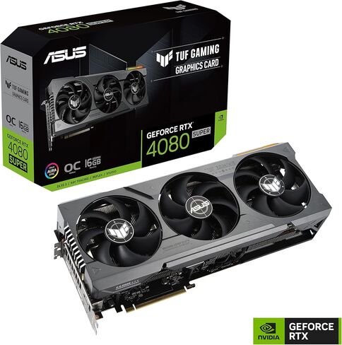 ASUS TUF Gaming NVIDIA GeForce RTX 4080 Super OC Edition Gaming Graphics Card (PCIe 4.0, 16GB GDDR6X, HDMI 2.1a, DisplayPort 1.4a) in Saudi Arabia