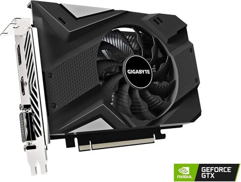 Gigabyte GeForce GTX 1650 D6 OC 4G Graphics Card, 170mm Compact Size, 4GB 128-Bit GDDR6, GV-N1656OC-4GD REV2.0 Video Card (Renewed) in Saudi Arabia
