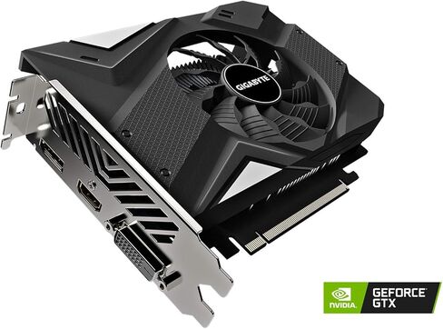 Gigabyte GeForce GTX 1650 D6 OC 4G Graphics Card, 170mm Compact Size, 4GB 128-Bit GDDR6, GV-N1656OC-4GD REV2.0 Video Card (Renewed) in Saudi Arabia
