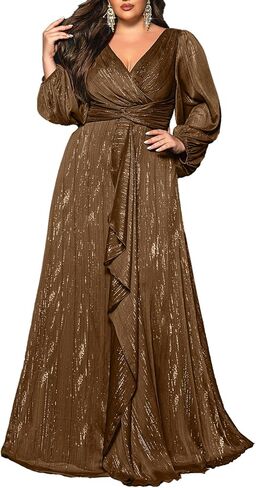 فستان وصيفة العروس مقاس كبير بأكمام فانوس لحفلات الزفاف، فستان رسمي للنساء لحفلات الكوكتيل، فستان وصيفة العروس in Kuwait