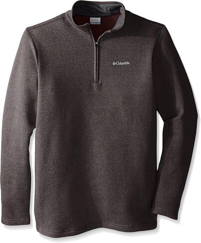Columbia Men's Great Hart Mountain III Half Zip, Cordovan Heather, X-Large in Kuwait
