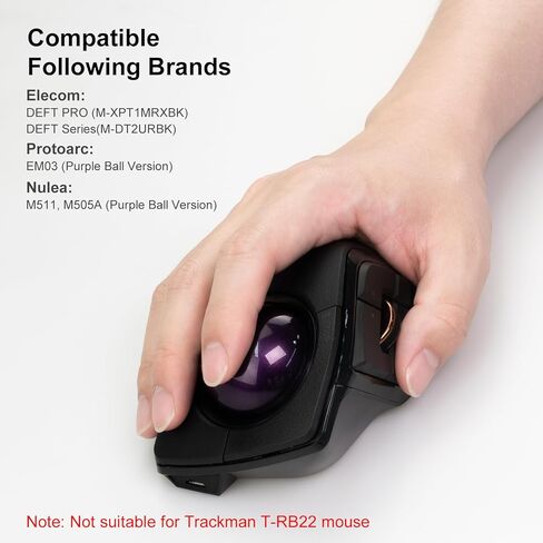 SANWA 3PCS Trackball 44mm/1.73in, Replacement Ball for ELECOM Deft/deft pro, and Other Compatible Trackball Mouse, Glossy Red + Purple + Black in Saudi Arabia