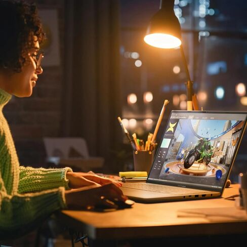 كمبيوتر محمول ASUS Vivobook Pro 16 بوصة WUXGA، الجيل الثالث عشر Intel i9-13900H، NVIDIA GeForce RTX 4050 6GB، ذاكرة الوصول العشوائي DDR4 16 جيجابايت، 1 تيرابايت SSD، Thunderbolt 4، لوحة مفاتيح بإضاءة خلفية، بصمة الإصبع، Windows 11 Home (متجدد) in Kuwait