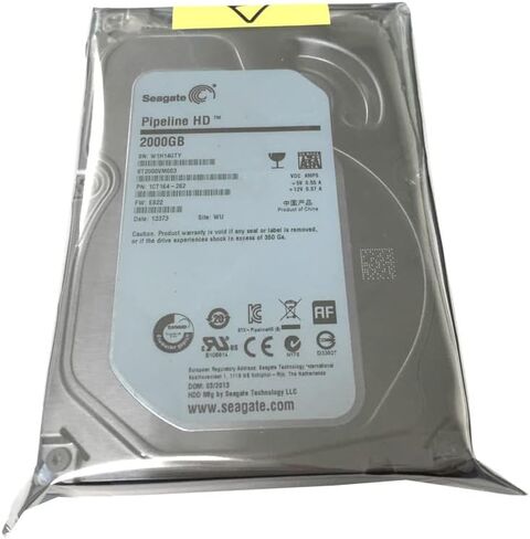 Seagate 2TB Pipeline HD SATA 6Gb/s 64MB Cache 3.5 بوصة محرك الأقراص الداخلي العاري (ST2000VM003) (متجدد) in Kuwait