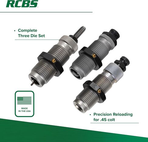RCBS .45 كولت 3-Die مجموعة فولاذية in Kuwait