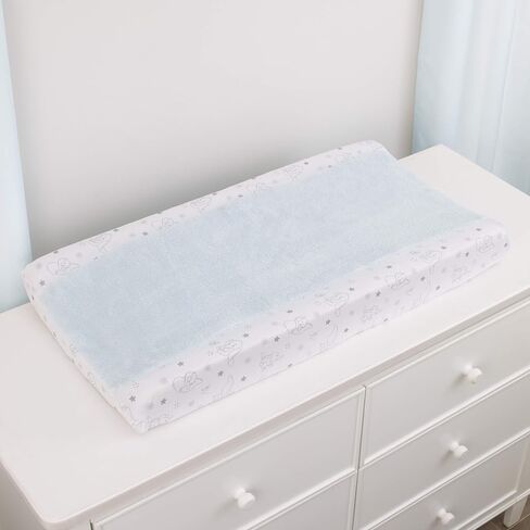 Disney Dumbo Shine Bright Lil Star Light Blue, Gray, and White Stars and Clouds 4 Piece Nursery Crib Bedding Set - Comforter, Fitted Crib Sheet, Changing Pad Cover, and Crib Skirt in Saudi Arabia
