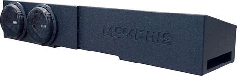 Memphis MJMECHEV8D1V2 Dual 8" Subwoofer Loaded Enclosure Compatible with 2007+ Chevrolet & GMC Crew Cabs with MJP1500.1 Monoblock Amplifier and Amp Wiring Kit in Kuwait