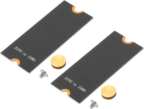PATIKIL M2 NVME SSD Extended Adapter Card Transfer 2230-2280, 2Pcs M.2 Extension Adapter Change to Long Size with Screwdrivers for Home Office Internet Cafes, Black in Saudi Arabia