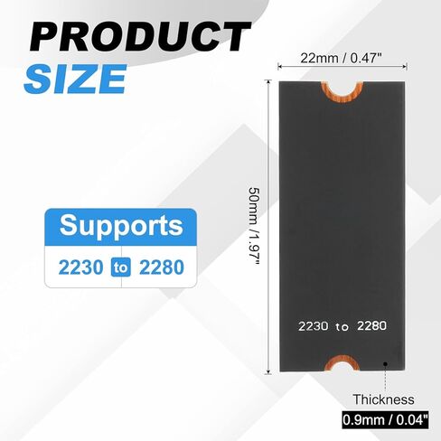 PATIKIL M2 NVME SSD نقل بطاقة محول ممتدة 2230-2280، 2 قطعة محول تمديد M.2 يتغير إلى حجم طويل مع مفكات لمقاهي الإنترنت في المنزل والمكتب، أسود in Kuwait
