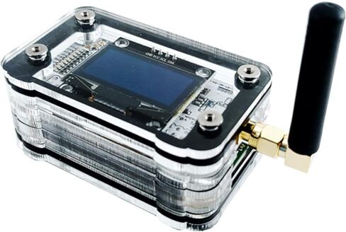 حافظة ZRZ-1AS-0.6r لجهاز Raspberry Pi Zero/Zero W & ZUMspot V0.6r مع شاشة OLED مرفقة مقاس 1.3 بوصة (أسود ثلجي) in Saudi Arabia