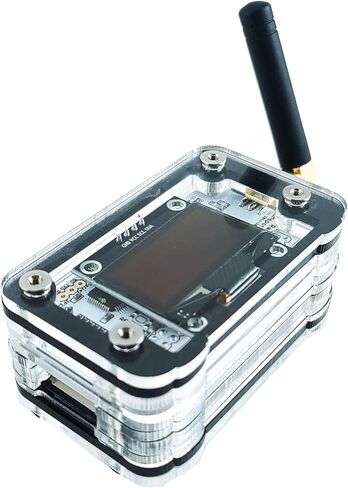 حافظة ZRZ-1AS-0.6r لجهاز Raspberry Pi Zero/Zero W & ZUMspot V0.6r مع شاشة OLED مرفقة مقاس 1.3 بوصة (أسود ثلجي) in Saudi Arabia