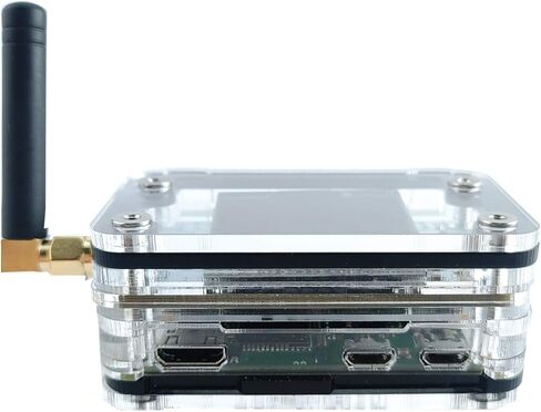 حافظة ZRZ-1AS-0.6r لجهاز Raspberry Pi Zero/Zero W & ZUMspot V0.6r مع شاشة OLED مرفقة مقاس 1.3 بوصة (أسود ثلجي) in Saudi Arabia