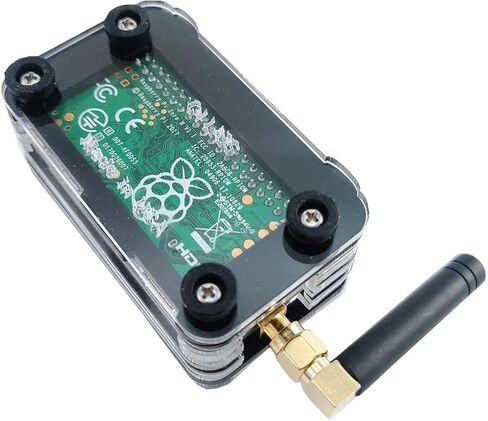 حافظة ZRZ-1AS-0.6r لجهاز Raspberry Pi Zero/Zero W & ZUMspot V0.6r مع شاشة OLED مرفقة مقاس 1.3 بوصة (أسود ثلجي) in Saudi Arabia
