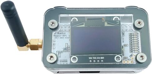حافظة ZRZ-1AS-0.6r لجهاز Raspberry Pi Zero/Zero W & ZUMspot V0.6r مع شاشة OLED مرفقة مقاس 1.3 بوصة (أسود ثلجي) in Saudi Arabia