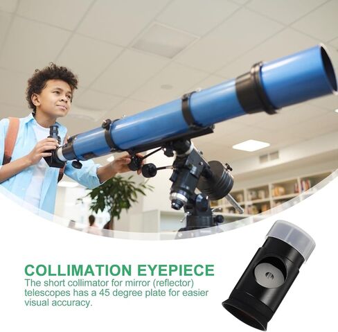 Alloy Short Collimating Eyepiece for Newtonian Reflector Telescope Metal Optical Eyepiece with Plate for Precise Mirror Alignment Easy Use for Astronomy and Photography Enthusiasts in Saudi Arabia
