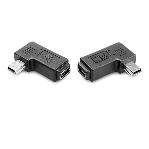 chenyang 2 حزمة مايكرو USB ذكر إلى أنثى 90 درجة اليسار واليمين الزاوية تمديد موصل محول in Kuwait