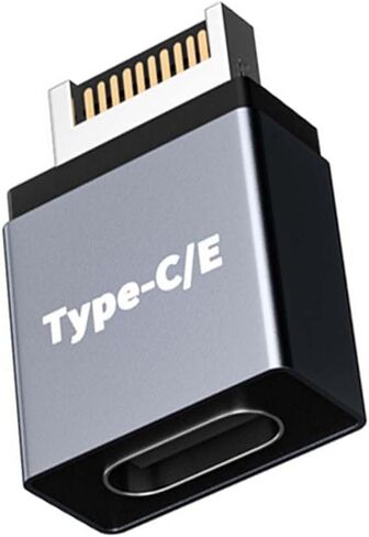 محول اللوحة الأم USB C بسرعة 10 جيجابت في الثانية، محول تمديد USB 3.1 Gen 2 Type E ذكر إلى USB C يدعم نقل البيانات والشحن للمحول الداخلي للوحة الأم. حزمة واحدة in Kuwait