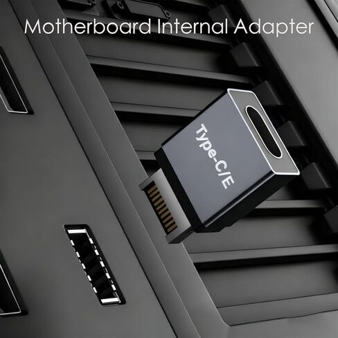محول اللوحة الأم USB C بسرعة 10 جيجابت في الثانية، محول تمديد USB 3.1 Gen 2 Type E ذكر إلى USB C يدعم نقل البيانات والشحن للمحول الداخلي للوحة الأم. حزمة واحدة in Kuwait
