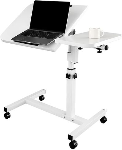 حامل الكمبيوتر المحمول ذو الارتفاع والزاوية القابل للتعديل مع عجلات للأريكة في المستشفى فوق السرير وطاولة جانبية وطاولات الكمبيوتر المحمول والأريكة والسرير والطاولة الجانبية in Kuwait