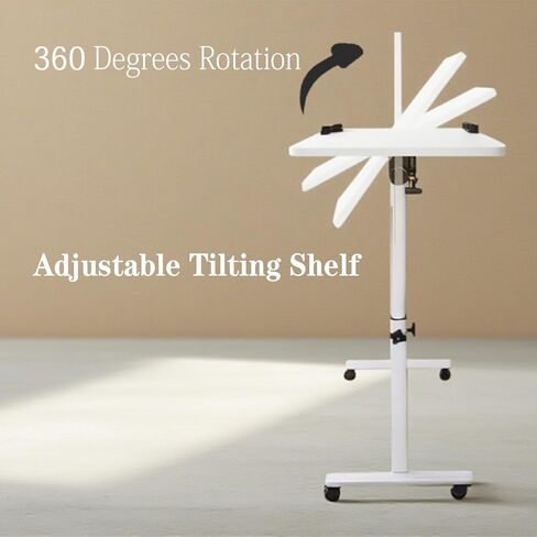 حامل الكمبيوتر المحمول ذو الارتفاع والزاوية القابل للتعديل مع عجلات للأريكة في المستشفى فوق السرير وطاولة جانبية وطاولات الكمبيوتر المحمول والأريكة والسرير والطاولة الجانبية in Kuwait