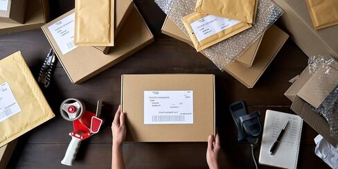 استبدال ملصقات الشحن 4 "x6" تسميات الطابعة الحرارية المباشرة 4XL 5XL 1744907 مع Lables لفة Dymo ، حمار وحشي ، العنوان تسميات حرارية للبريد على الإنترنت [2 لفات ، 440 ملصقات] in Kuwait