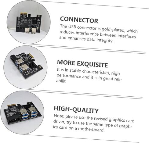 بطاقة Pci e Riser USB 3.0 Pci Express محول تمديد 1 إلى 4 فتحة e محول للتوسيع الداخلي للكمبيوتر in Saudi Arabia