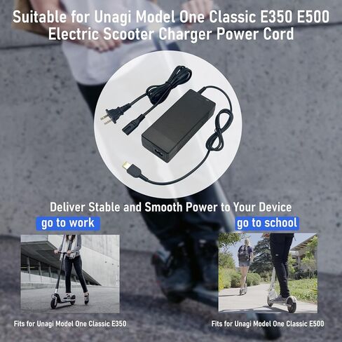 شاحن محول 33.6 فولت 2 أمبير متوافق مع Unagi Model One E350 E500 Scooter Charger Power Supply Cord PSU، 33.6V استبدال مصدر الطاقة لـ Unagi Model One E350 E500 Scooter in Kuwait