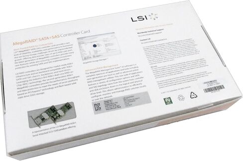 LSI Logic LSI00330 8 منافذ INT.، 6 جيجابايت/ثانية SATA+SAS، PCIE 3.0، 1 جيجابايت DDRIII؛ في الصندوق: MR SAS 9271-8I, Q in Saudi Arabia