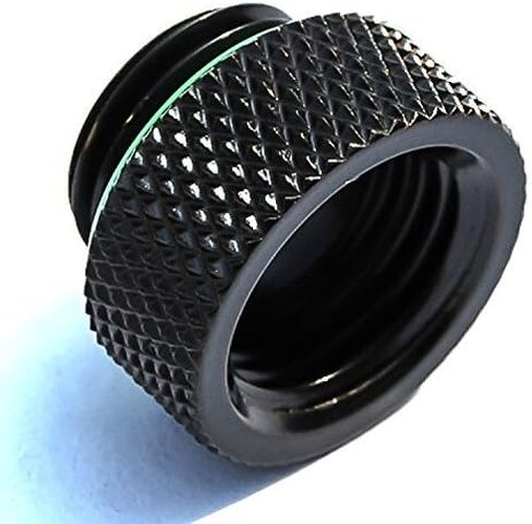 Bitspower G1/4" Male to Female Extender Fitting, 7.5mm, Matte Black in Saudi Arabia