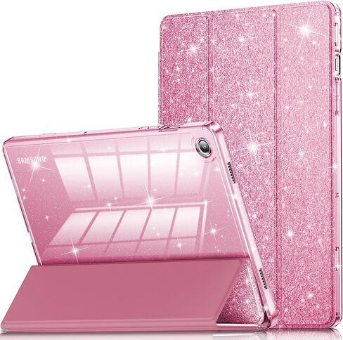 INFILAND Case for Samsung Galaxy Tab A11+Plus/A9+ Plus 11 inch Case (2023/2025), Glitter Tablet Protective Cover with Sparkly Clear Back for Girls Kids (Pink, Galaxy Tab A11 Plus) in Saudi Arabia