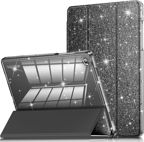 INFILAND Case for Samsung Galaxy Tab A11+Plus/A9+ Plus 11 inch Case (2023/2025), Glitter Tablet Protective Cover with Sparkly Clear Back for Girls Kids (Pink, Galaxy Tab A11 Plus) in Saudi Arabia