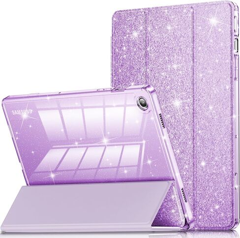 INFILAND Case for Samsung Galaxy Tab A11+Plus/A9+ Plus 11 inch Case (2023/2025), Glitter Tablet Protective Cover with Sparkly Clear Back for Girls Kids (Pink, Galaxy Tab A11 Plus) in Saudi Arabia