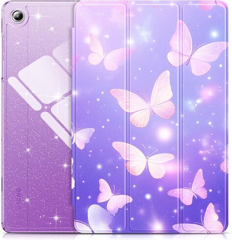 INFILAND Case for Samsung Galaxy Tab A11+Plus/A9+ Plus 11 inch Case (2023/2025), Glitter Tablet Protective Cover with Sparkly Clear Back for Girls Kids (Pink, Galaxy Tab A11 Plus) in Saudi Arabia