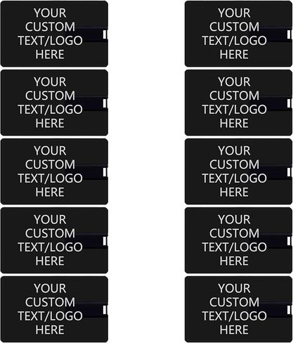بطاقة ائتمان مخصصة لمحرك فلاش USB، بطاقة سوداء تحمل شعارك مطبوعًا عليها - كهدية ترويجية - بكميات كبيرة - قابلة للتخصيص (10 عبوات، 8 جيجابايت) in Kuwait