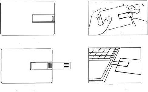 بطاقة ائتمان مخصصة لمحرك فلاش USB، بطاقة سوداء تحمل شعارك مطبوعًا عليها - كهدية ترويجية - بكميات كبيرة - قابلة للتخصيص (10 عبوات، 8 جيجابايت) in Kuwait