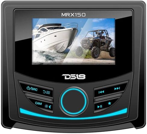 وحدة رأس بحرية DS18 MRX150 شاشة ملونة 3 بوصات، مستقبل راديو AM/FM/WB RDS، زجاج غوريلا، تصنيف IPx6 المقاوم للماء، BT، USB، قوارب AUX، ATV، UTV، عربة جولف SXS (متجددة) in Kuwait