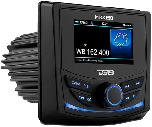 وحدة رأس بحرية DS18 MRX150 شاشة ملونة 3 بوصات، مستقبل راديو AM/FM/WB RDS، زجاج غوريلا، تصنيف IPx6 المقاوم للماء، BT، USB، قوارب AUX، ATV، UTV، عربة جولف SXS (متجددة) in Kuwait