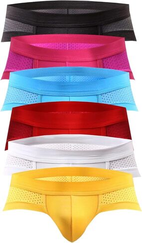 ملابس داخلية رجالية ناعمة من Uneihoiz بتصميم فتحات مسامية، مجموعة من 3 قطع in Kuwait