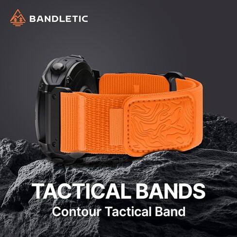 Bandletic Compatible with Garmin Fenix 8 51mm 7X 6X 5X Watch Band - 26mm Quick Fit Rugged Nylon Strap for Fenix 7X 6X Pro/5X Plus/3/3 HR/Instinct 2X Solar 3 50mm /Enduro/Quatix/Tactix/Epix Pro 2 in Saudi Arabia