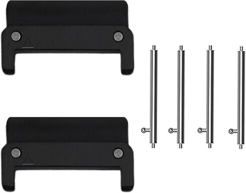 محول QuickFit 20 مم، 22 مم، 26 مم، مجموعة موصلات Lamshaw من الفولاذ المقاوم للصدأ من حزام بديل متوافق مع Garmin Fenix، Quatix، Tactix، Foretrex، Descent، Enduro، epix Pro Series Smartwatch in Kuwait