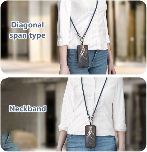 Crossbody Lanyard 4ft (120cm) – Cell Phone Neck & Shoulder Strap with Built-in 240W USB-C Charging Cable & Data Transfer – Durable Rope, Travel Essentials for iPhone 17/16/15 & Smartphones in Saudi Arabia