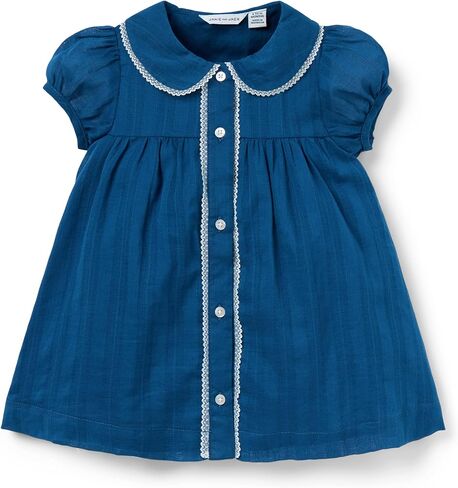 Janie and Jack Girls' Baby Textured Stripe Collar Dress in Saudi Arabia