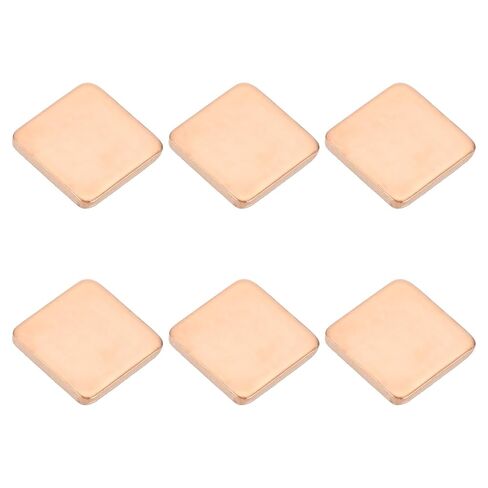 PATIKIL Copper Heatsink Pad Shims, 6 Pcs 15x15x0.1mm Copper Pad Shim IC Chipset GPU CPU Thermal Heatsink for Cooling Laptop Desktop Computer in Saudi Arabia