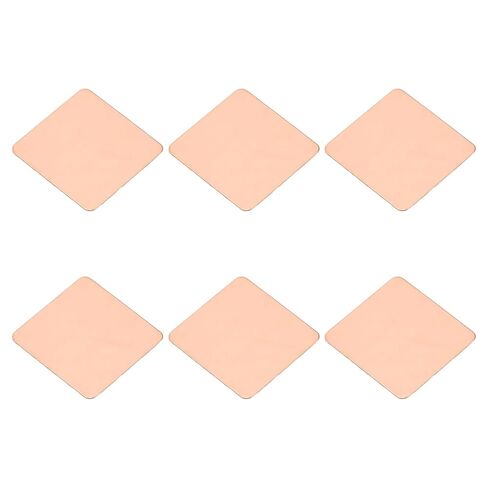 PATIKIL Copper Heatsink Pad Shims, 6 Pcs 15x15x0.1mm Copper Pad Shim IC Chipset GPU CPU Thermal Heatsink for Cooling Laptop Desktop Computer in Saudi Arabia