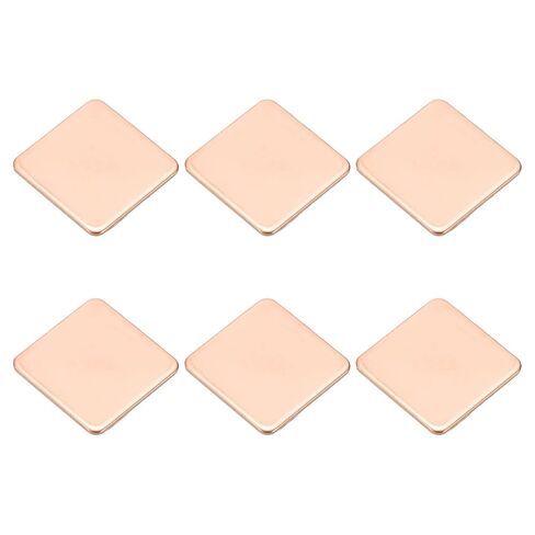 PATIKIL Copper Heatsink Pad Shims, 6 Pcs 15x15x0.1mm Copper Pad Shim IC Chipset GPU CPU Thermal Heatsink for Cooling Laptop Desktop Computer in Saudi Arabia