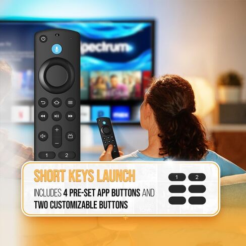 جهاز تحكم عن بعد صوتي بديل مناسب لجميع سلاسل Fire، لـ Stick 4K Max/4K (الجيل الأول/الثاني) وجميع أجهزة تلفزيون Fire-TCL Cube، وعصا التلفزيون (الجيل الثاني/الثالث)/Lite/HD، ولسلسلة Insignia Pioneer HD Omni in Kuwait