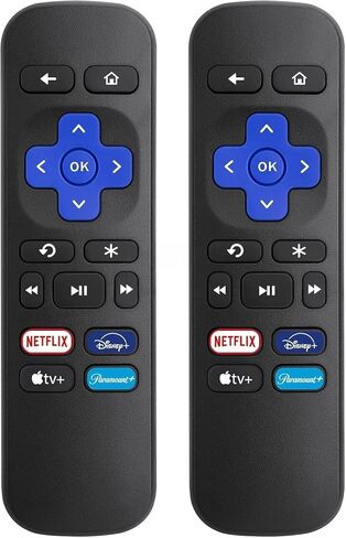 【عبوة من قطعتين】 مناسبة لبدائل جهاز التحكم عن بعد Roku - متوافقة مع Roku Box، Roku Player، Roku Express، Roku Premiere، Roku 1/2/3/4 (ليست لأي أجهزة تلفزيون أو عصي) in Kuwait