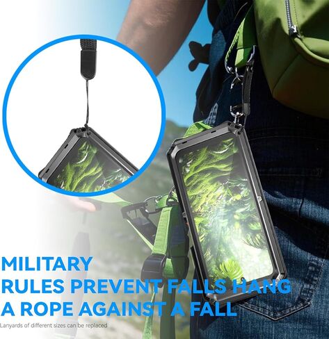Lunivop for Motorola Moto G 2025/2026/ Moto G Play 2026 Case 6.7 Inch Metal Heavy Duty Phone Case Built-in Screen Protection Full Body Protective Dust Proof Military - Grade Rugged Black in Saudi Arabia