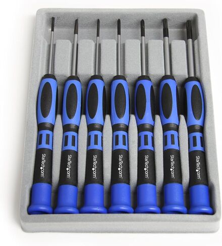 StarTech.com 40-Piece Computer Repair Toolkit for Laptop, PC, Electronics, 30-Bit Screwdriver Set, Magnetic Tray, Pry Tools in Kuwait