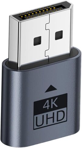 محاكي DP، محاكي إخراج الفيديو، محول المنفذ الرقمي، يحل مشكلات بدء تشغيل الأجهزة بدون رأس، يحسن مستوى سلاسة البث، أجهزة ملحقات الكمبيوتر المحمول، حجم صغير الحجم يناسب المنفذ in Kuwait